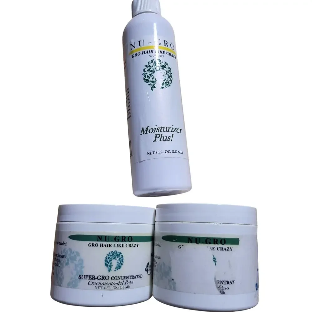 Nu-Gro Bundle Temple Balm & Moisturizer Spray Grow Healthy Hair No balding thick - Picture 1 of 6